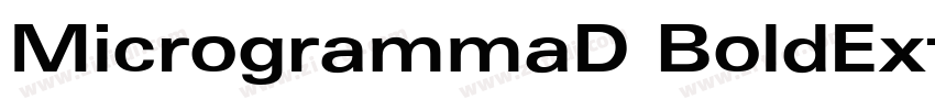 MicrogrammaD BoldExt字体转换